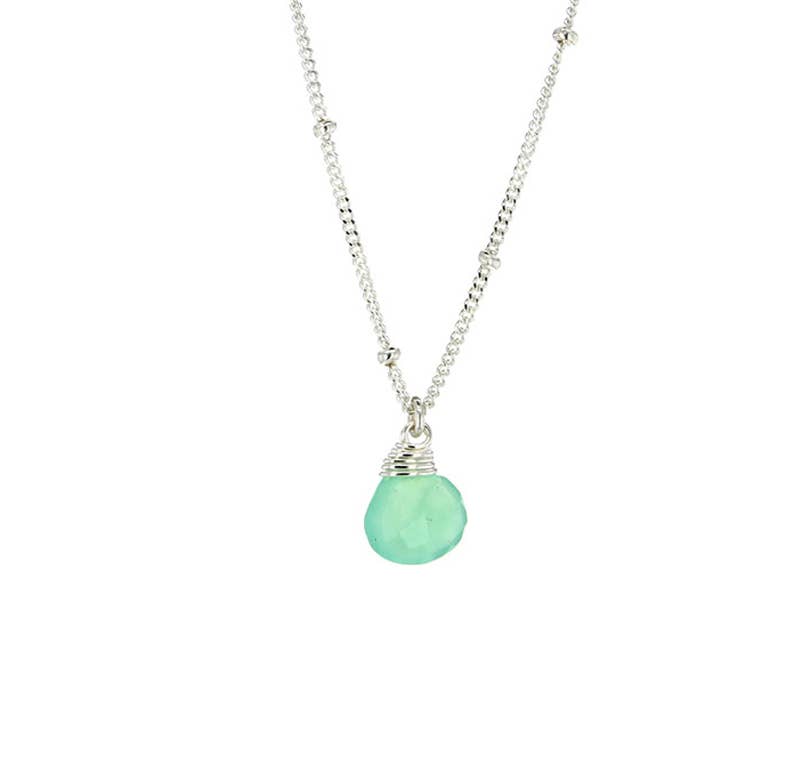 Trinket Stone Necklaces: 16 inches / Coin Pearl / Sterling Silver