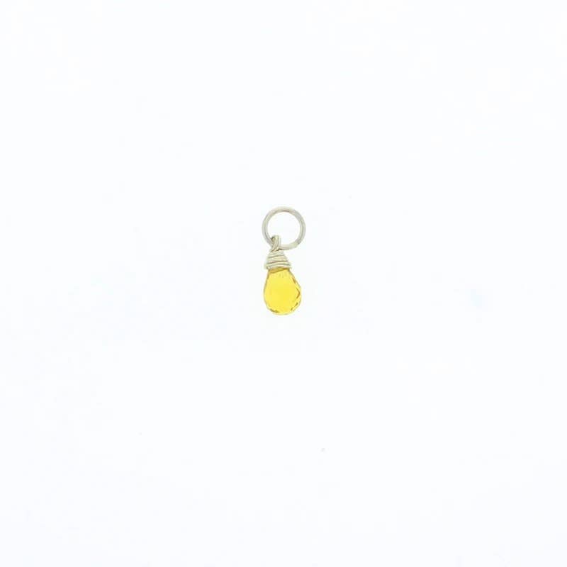 Natural Birthstones Charm: 14K Gold Filled / July