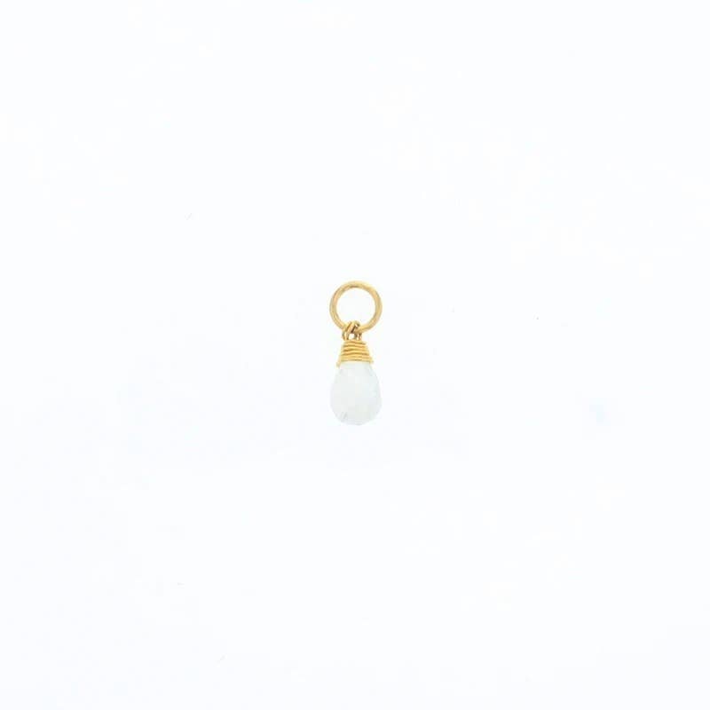 Natural Birthstones Charm: 14K Gold Filled / July