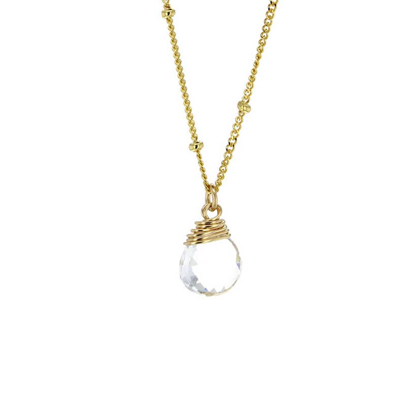 Trinket Stone Necklaces: 16 inches / Coin Pearl / Gold Vermeil