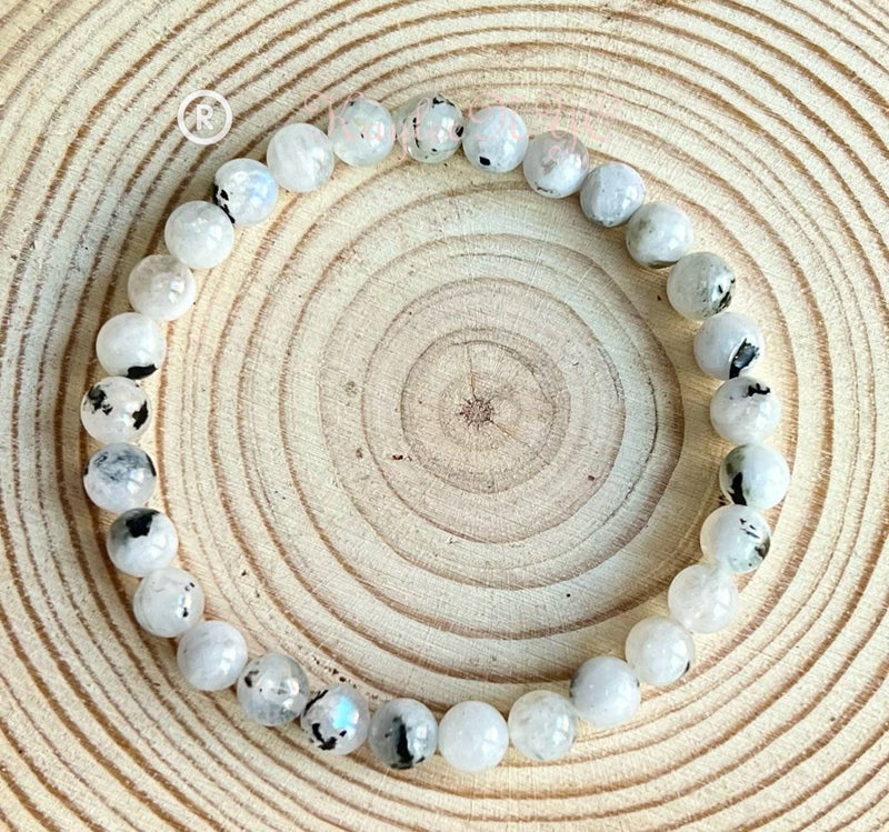 Rainbow Moonstone 6mm 7.5”