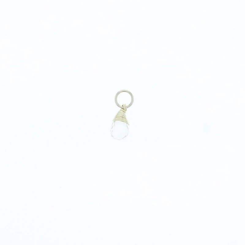 Natural Birthstones Charm: 14K Gold Filled / July