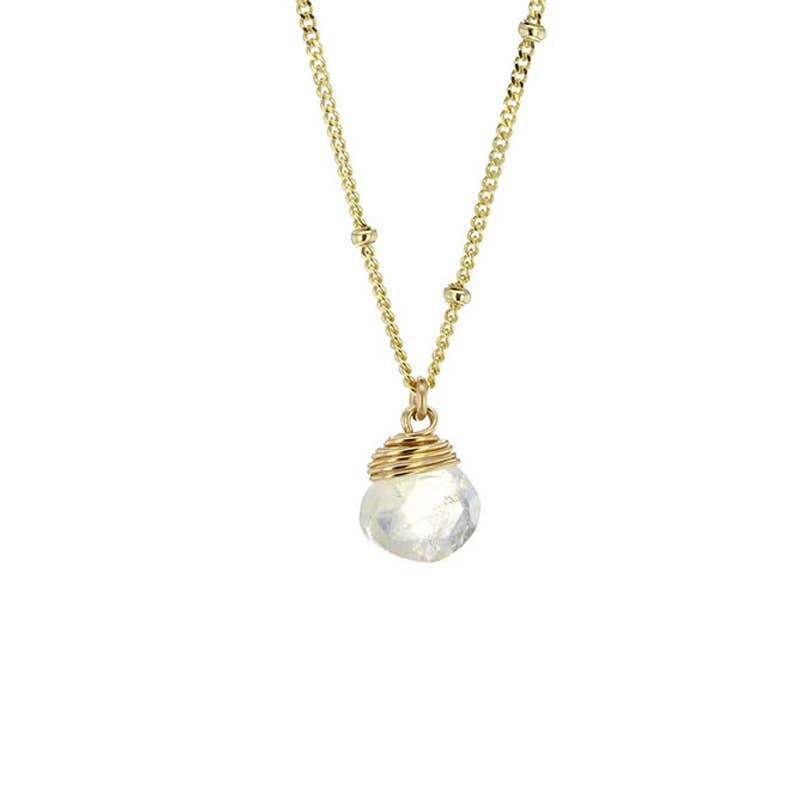 Trinket Stone Necklaces: 16 inches / Coin Pearl / Gold Vermeil