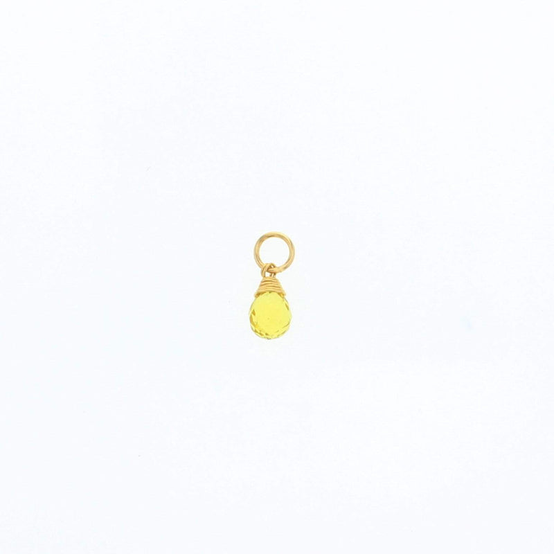 Natural Birthstones Charm: 14K Gold Filled / July