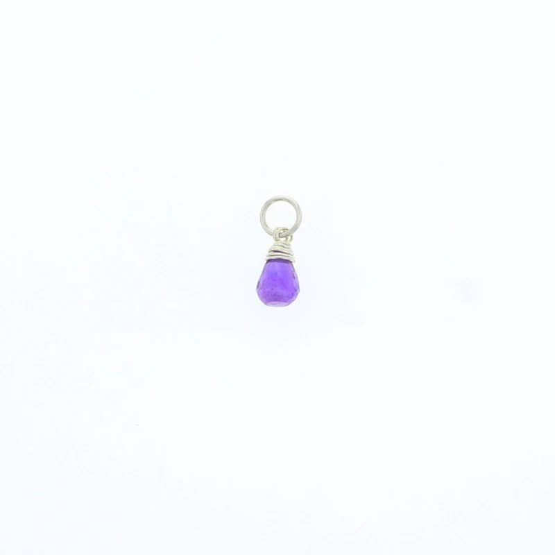 Natural Birthstones Charm: 14K Gold Filled / July