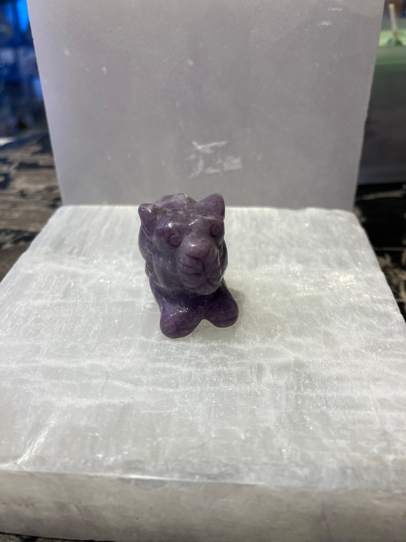 Lepidolite Lion