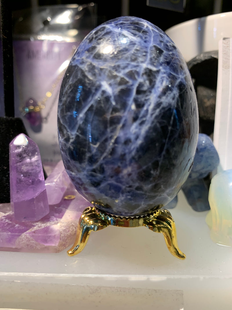 Sodalite Egg with stand