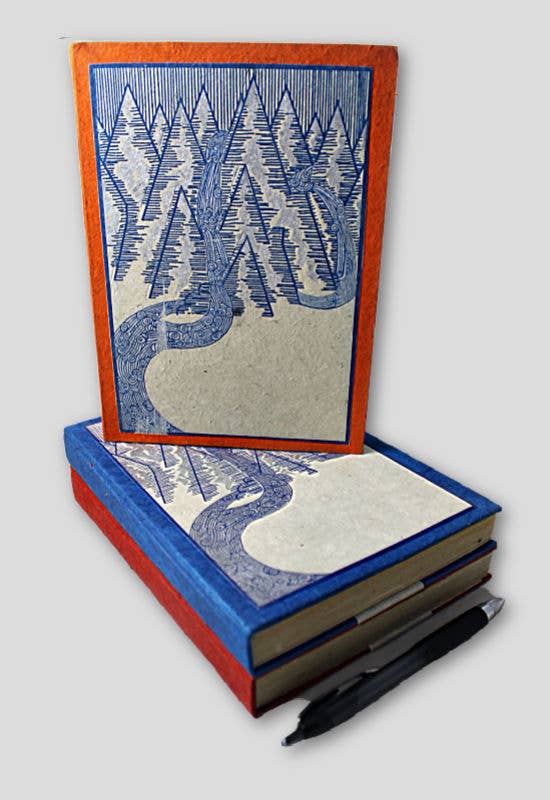 Hardcover Journal River And Mountain, Tree-Free