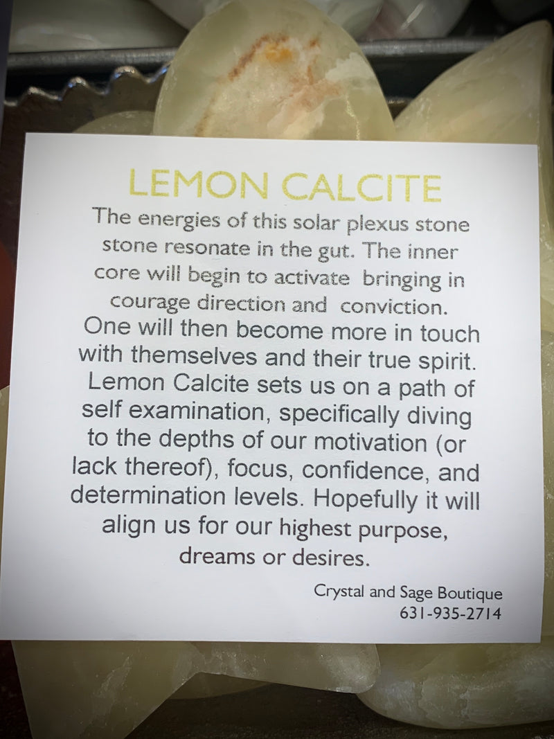 Lemon Calcite Moon