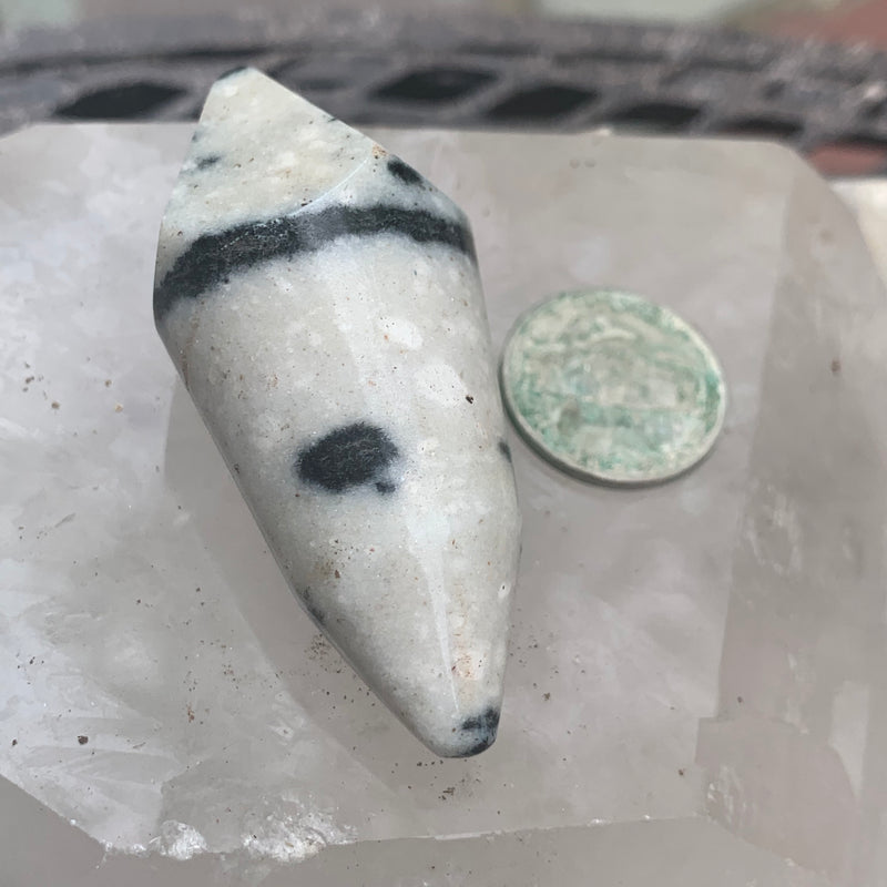 Dalmation Jasper Body Work Mini Wand