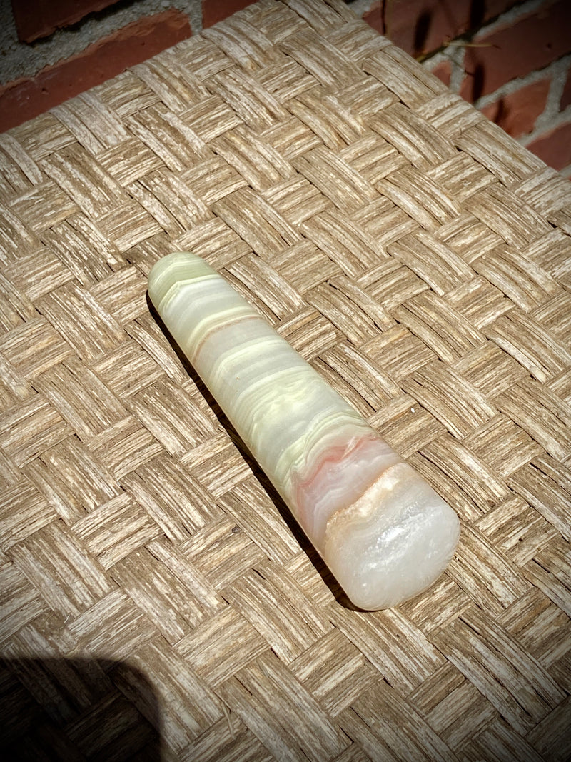 Pink Banded Calcite Wand