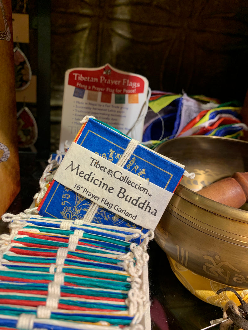 Mini Prayer Flags - Medicine Buddha