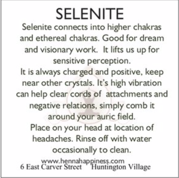 Selenite Worrystone