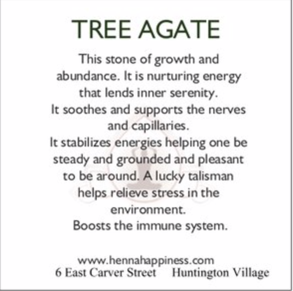 Tree Agate Tumblestone