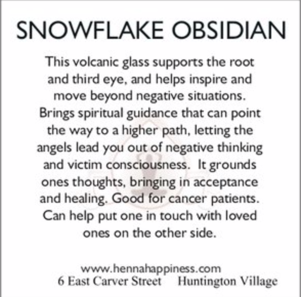 Snowflake Obsidian Sphere