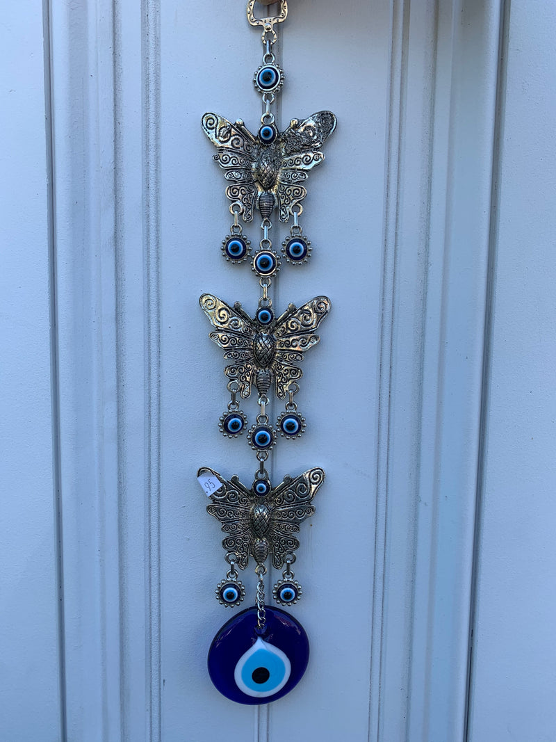 Evil eye wall hanging w Butterlfy