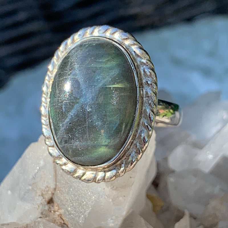 Labradorite ring sz7