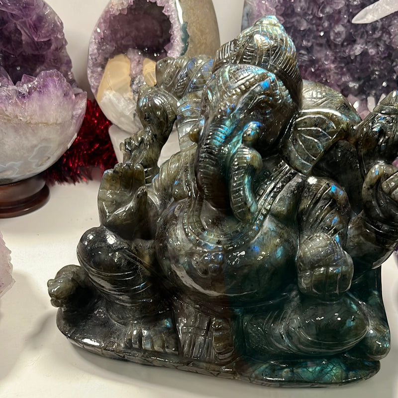 Labradorite Ganesh