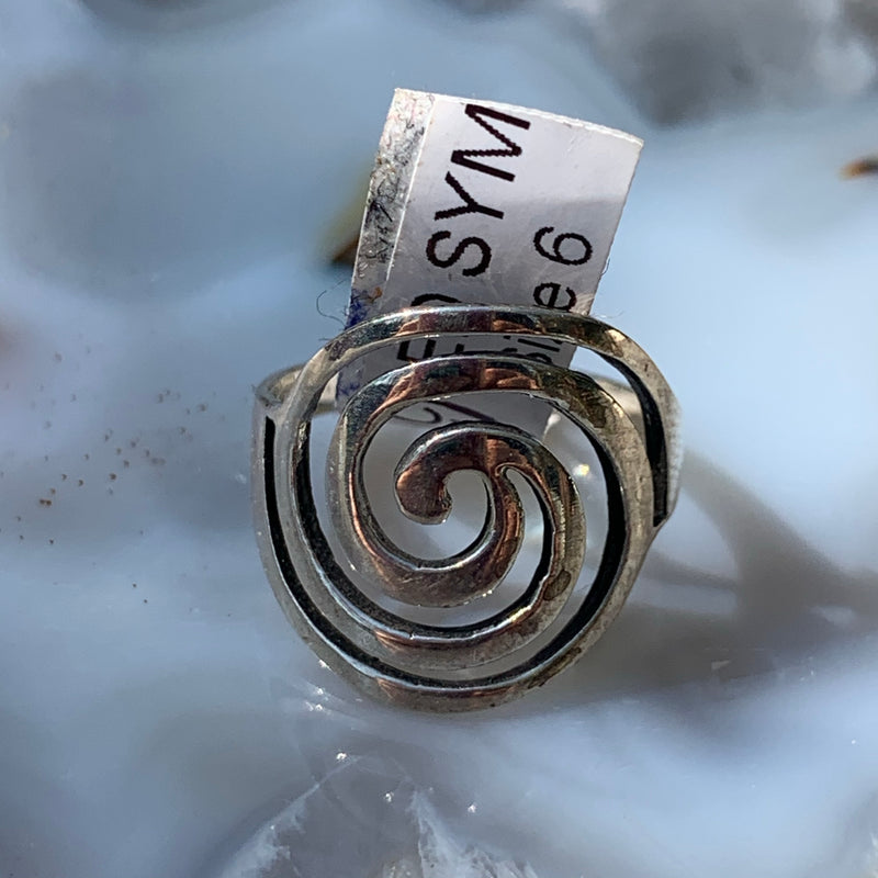 Sterling  Spiral Ring sz 7