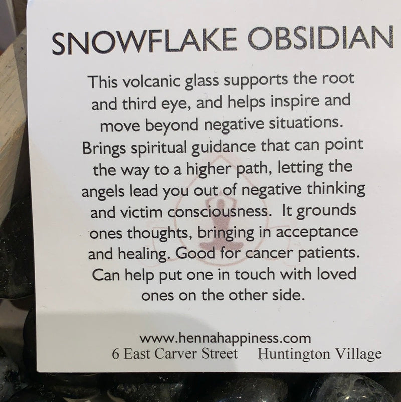 Snowflake Obsidian Bracelet