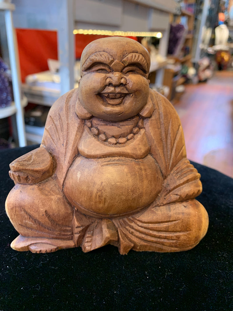 Teak Abundance Buddha
