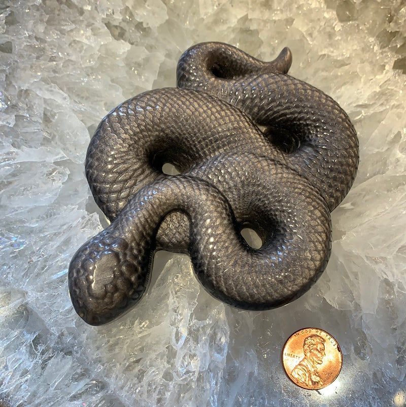 Black Sheen Obsidian Snake