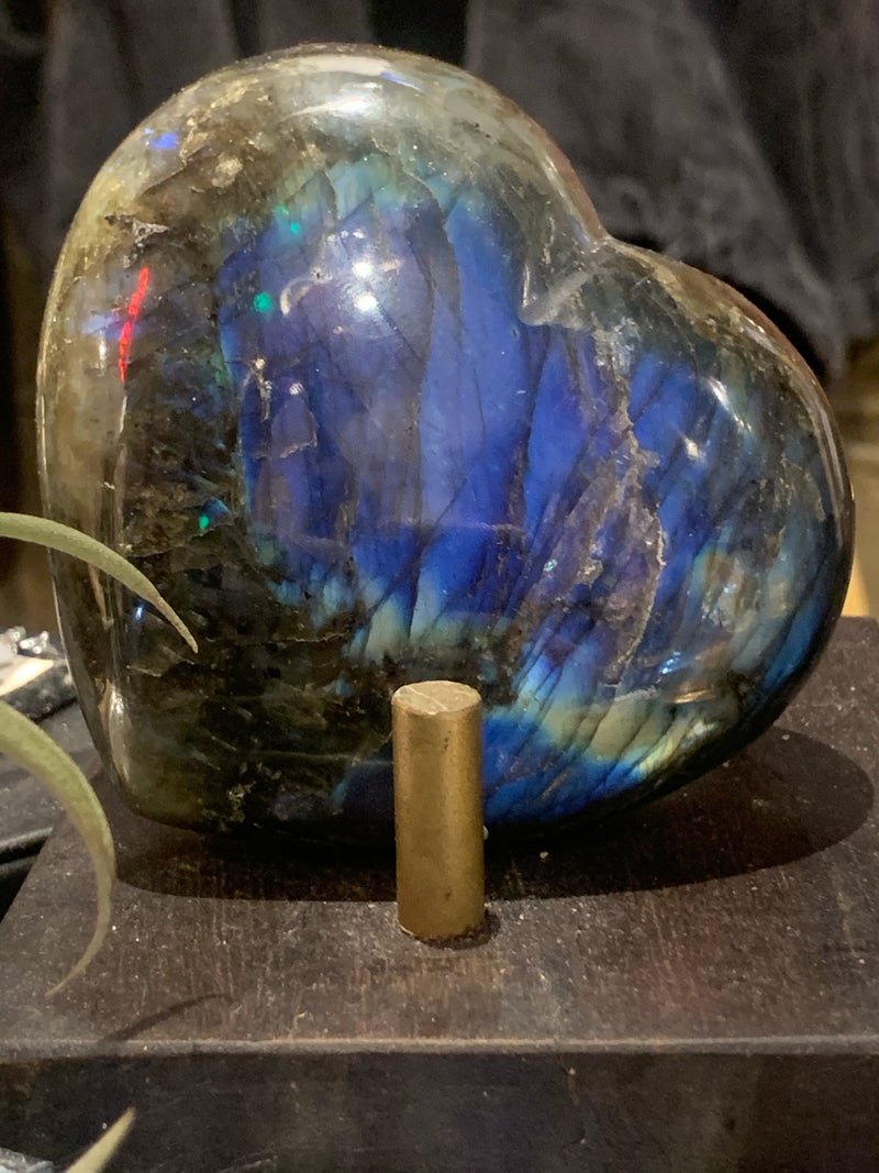 Labradorite Heart