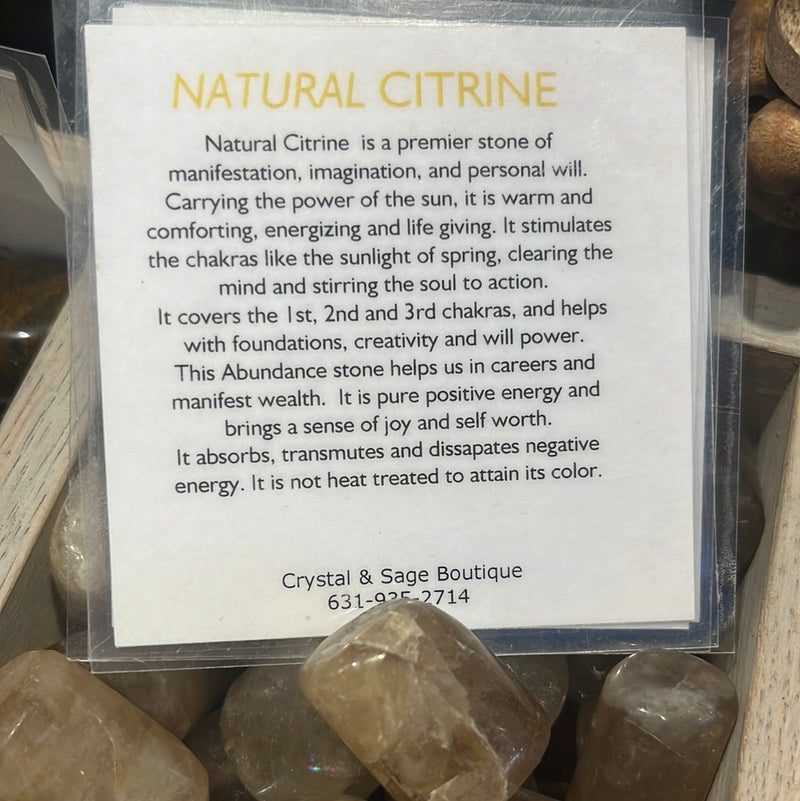 Natural citrine-smoky