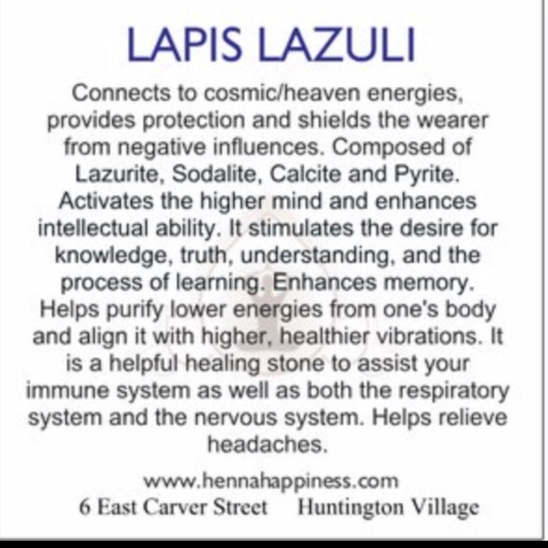 Lapis Lazuli Pendant Sterling