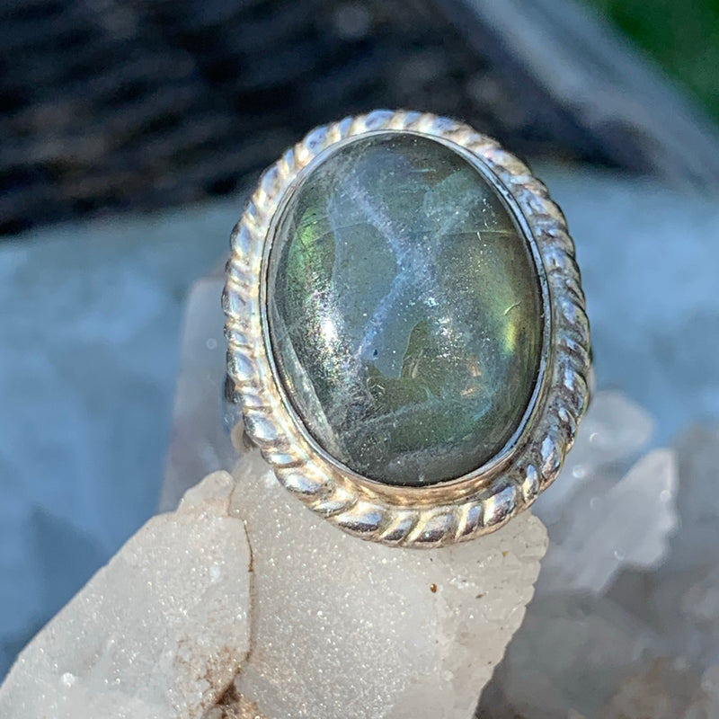 Labradorite ring sz7